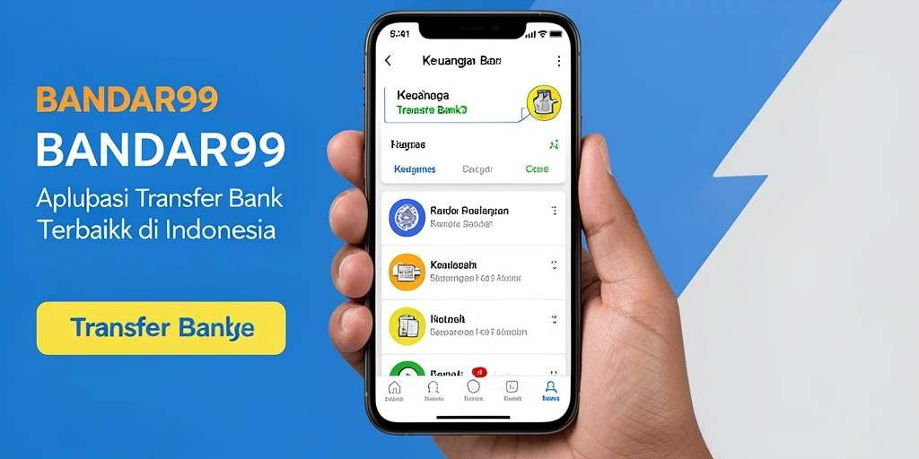 Antarmuka sederhana BANDAR99 untuk Transfer Bank yang efisien.