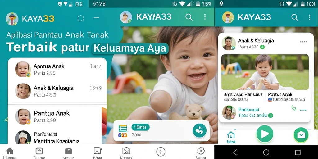 Antarmuka KAYA33 menampilkan fitur Pantau Anak dengan jelas dan mudah digunakan.