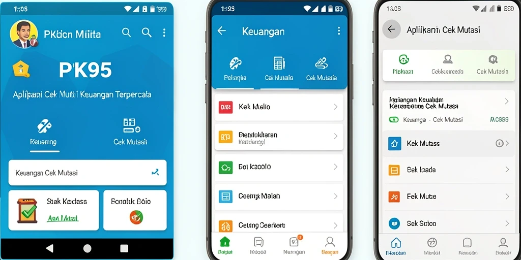 Tampilan antarmuka PK95 yang jelas dan fungsional.