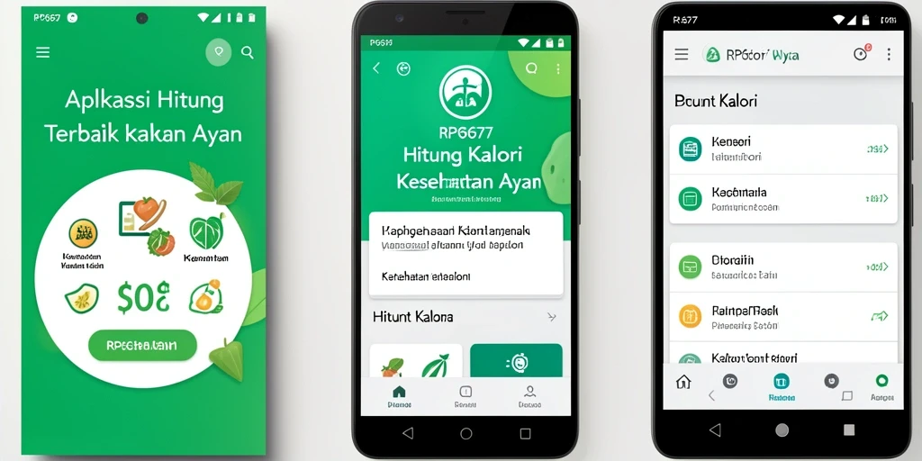 Antarmuka RP6677 menampilkan fungsi hitung kalori yang intuitif dan informatif.