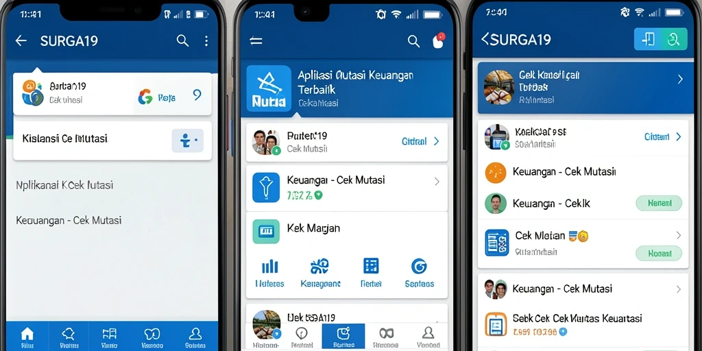 Tampilan antarmuka utama SURGA19 yang memudahkan cek mutasi.